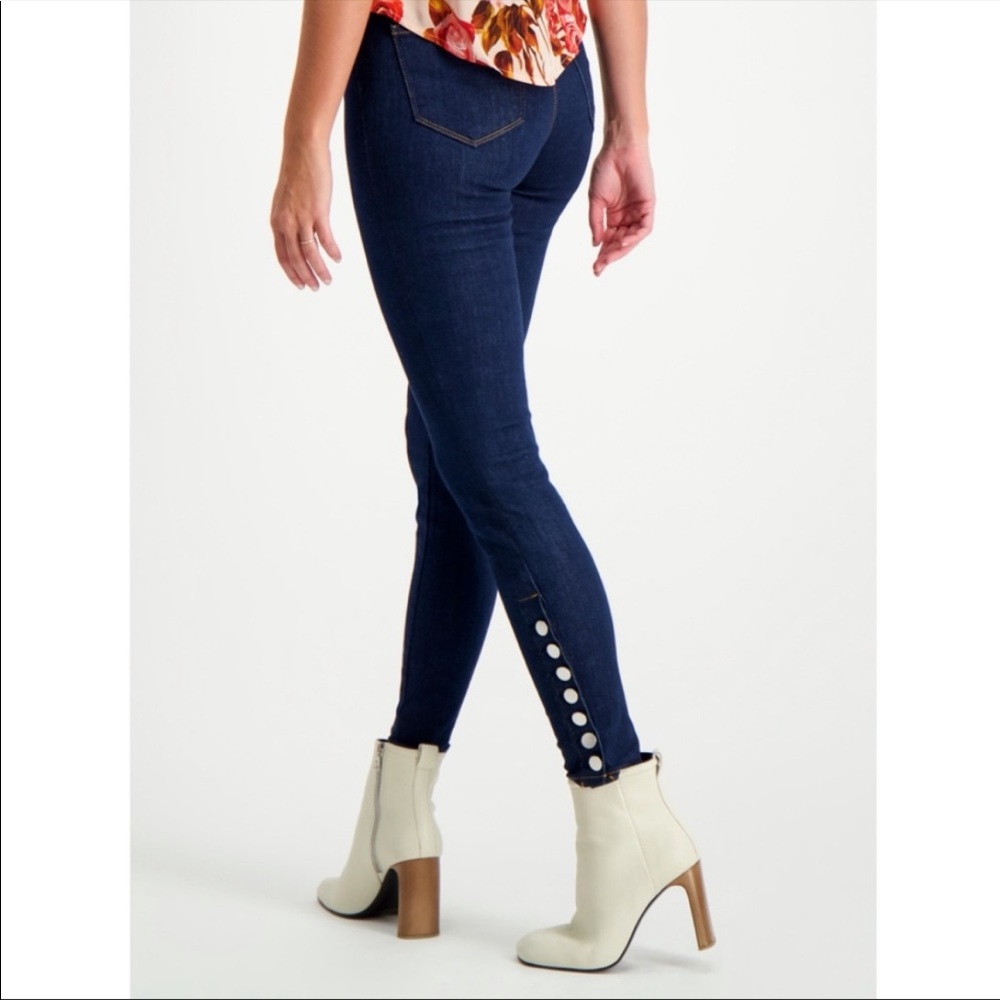 L’AGENCE High Rise Piper Button Skinny Jeans, Size 24, NWT